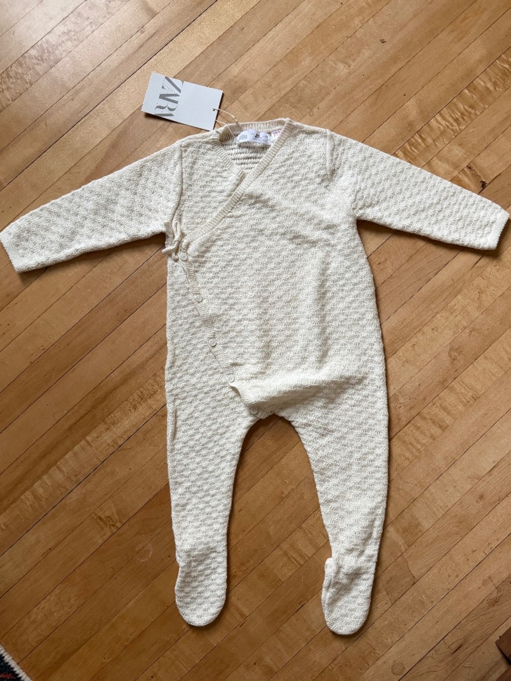 NWT Zara cotton pointelle jumpsuit.